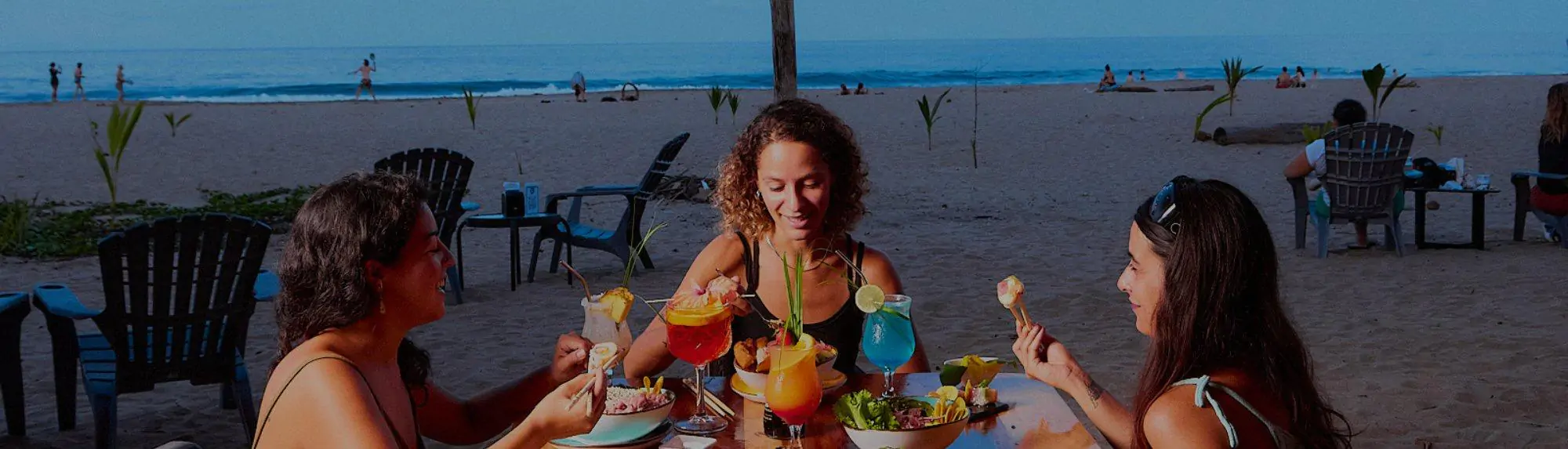 Sunset Beach dinner beachfront